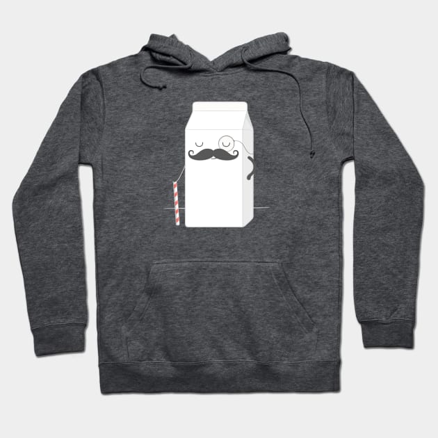 sir milk moustache Hoodie by kimvervuurt